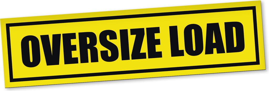 PantherPixel Oversize Load Magnetschild Auto LKW Schwertransport Magnetfolie Geschenkidee 60 x 16 cm STANDARDFARBFOLIEN