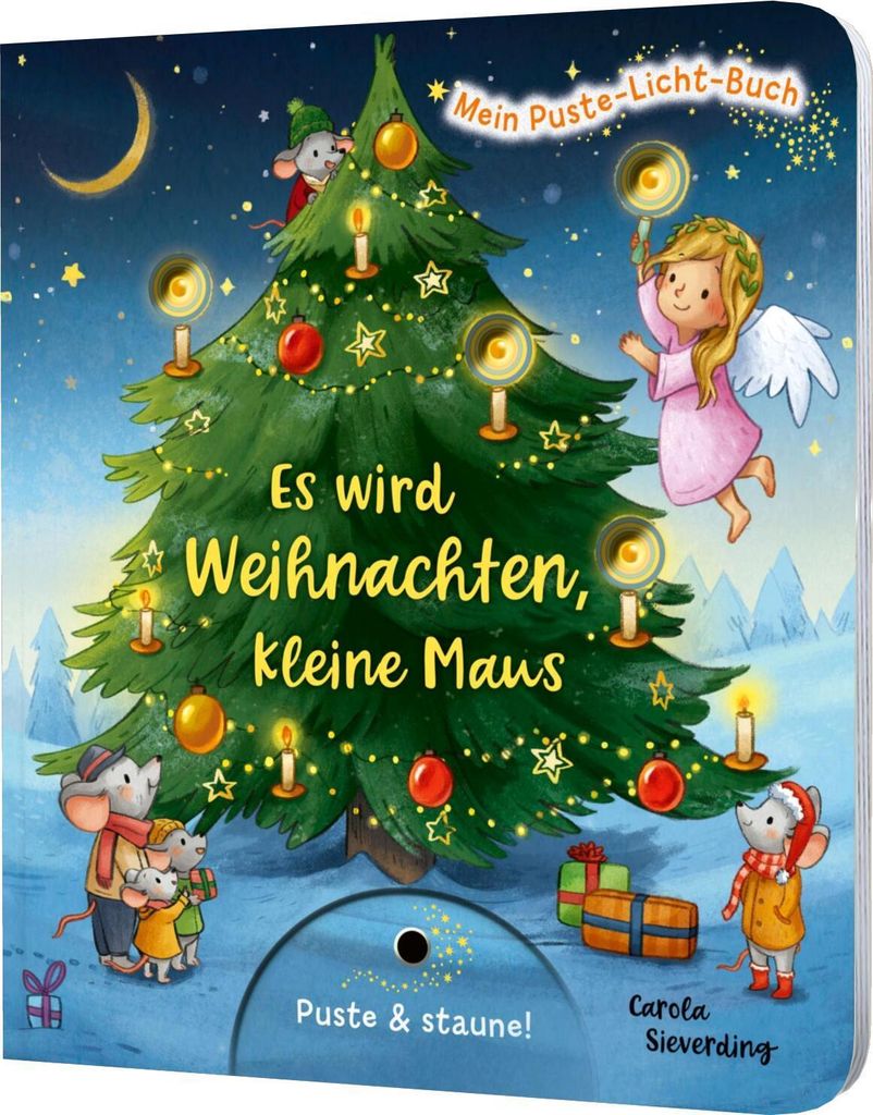 Mein Puste-Licht-Buch: Es wird Weihnachten, kleine Maus Produktbild 