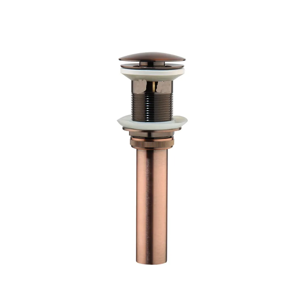 Piletta Click-Clack LAUFERI Oro Rosa con Troppopieno - Ottone Puro