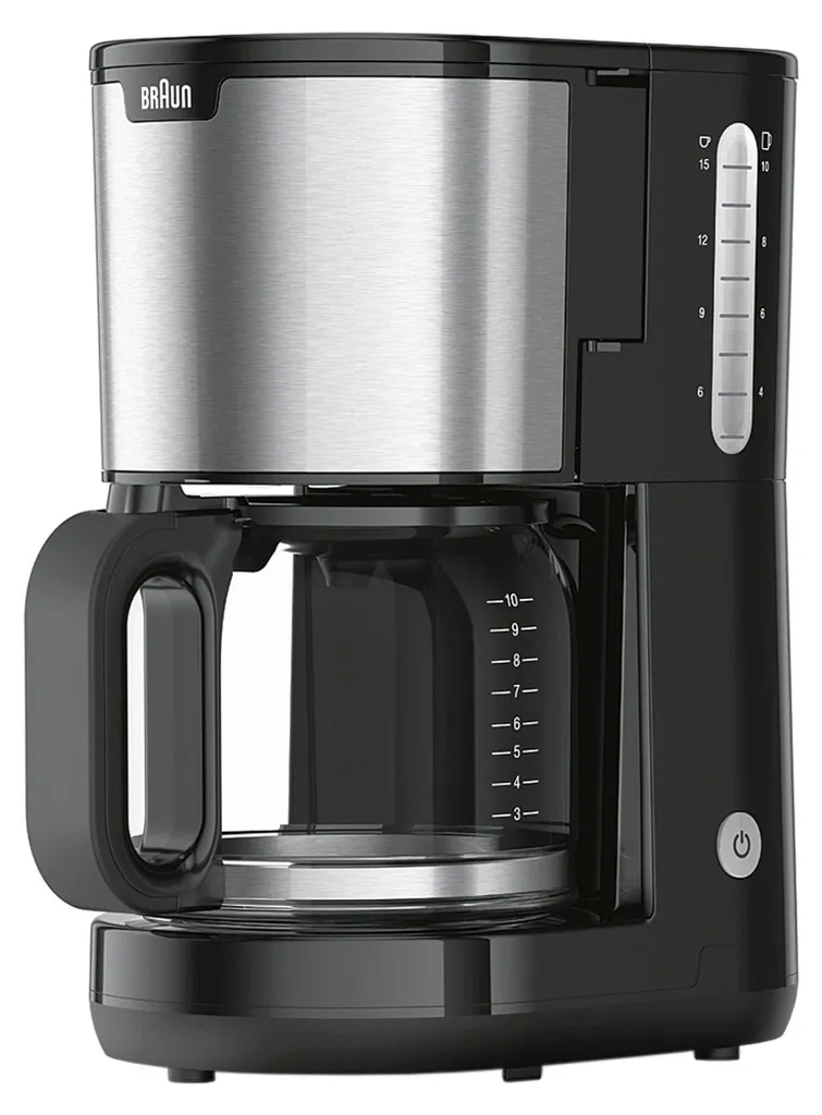 Braun KF 1500 BK Machine à café filtre 10 tasses 1000W - Noir Intense