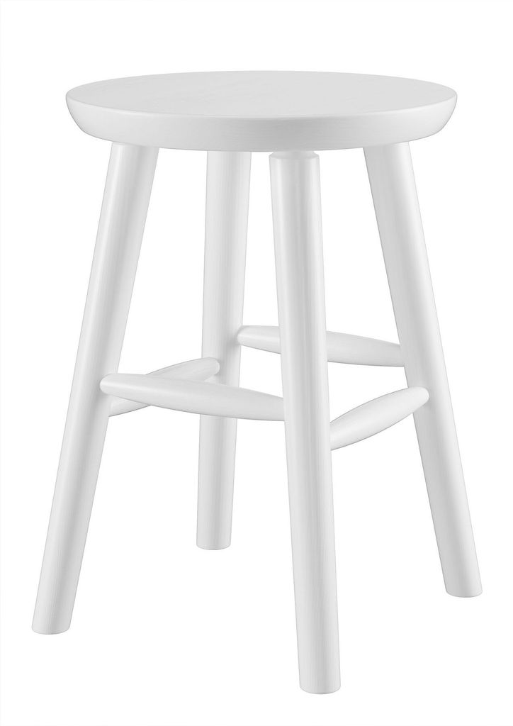 Runder Holz-Hocker als Beistelltisch oder Blumenhocker Produktbild 1