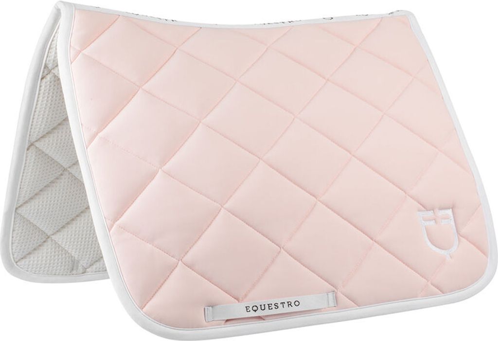 Equestro White Line Edition Dressur Satteldecken Rosa Full Rosa Full