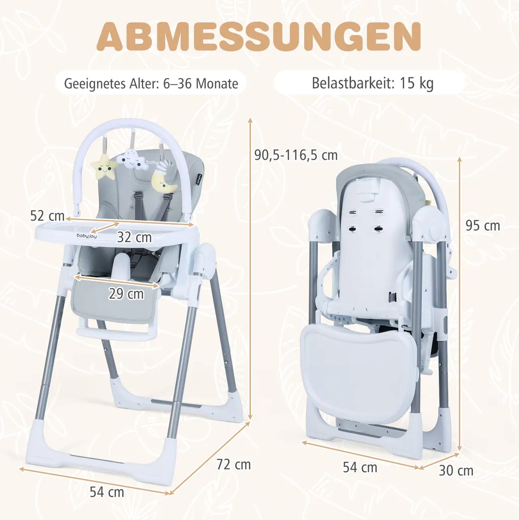 Chaise Haute Bébé Confortable : Finis les Repas Difficiles avec l'Arche - 3