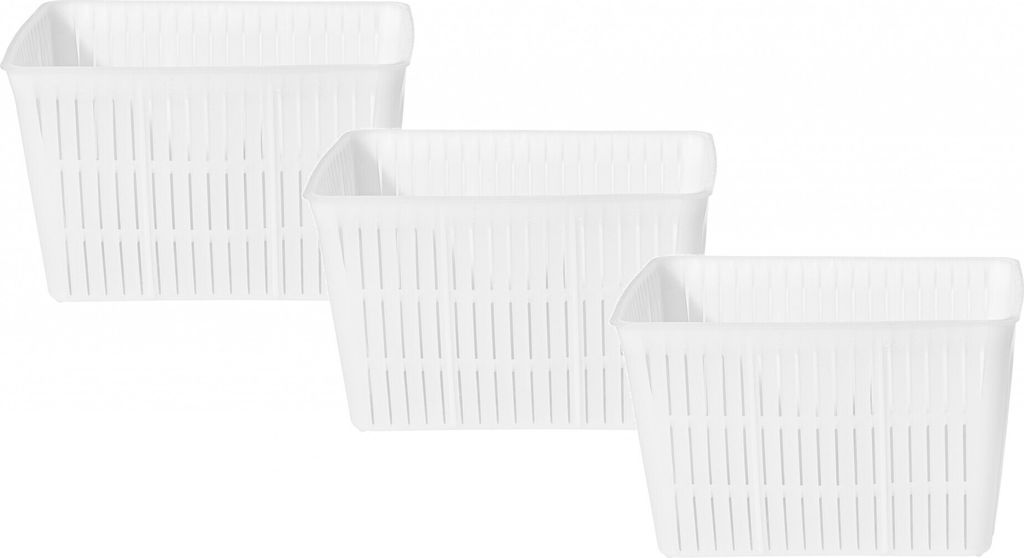 3 x Käseform 1.5kg - 16x12x11cm, Käse Form, Kaseform, Kase Form, Käse Formen, Käseformen