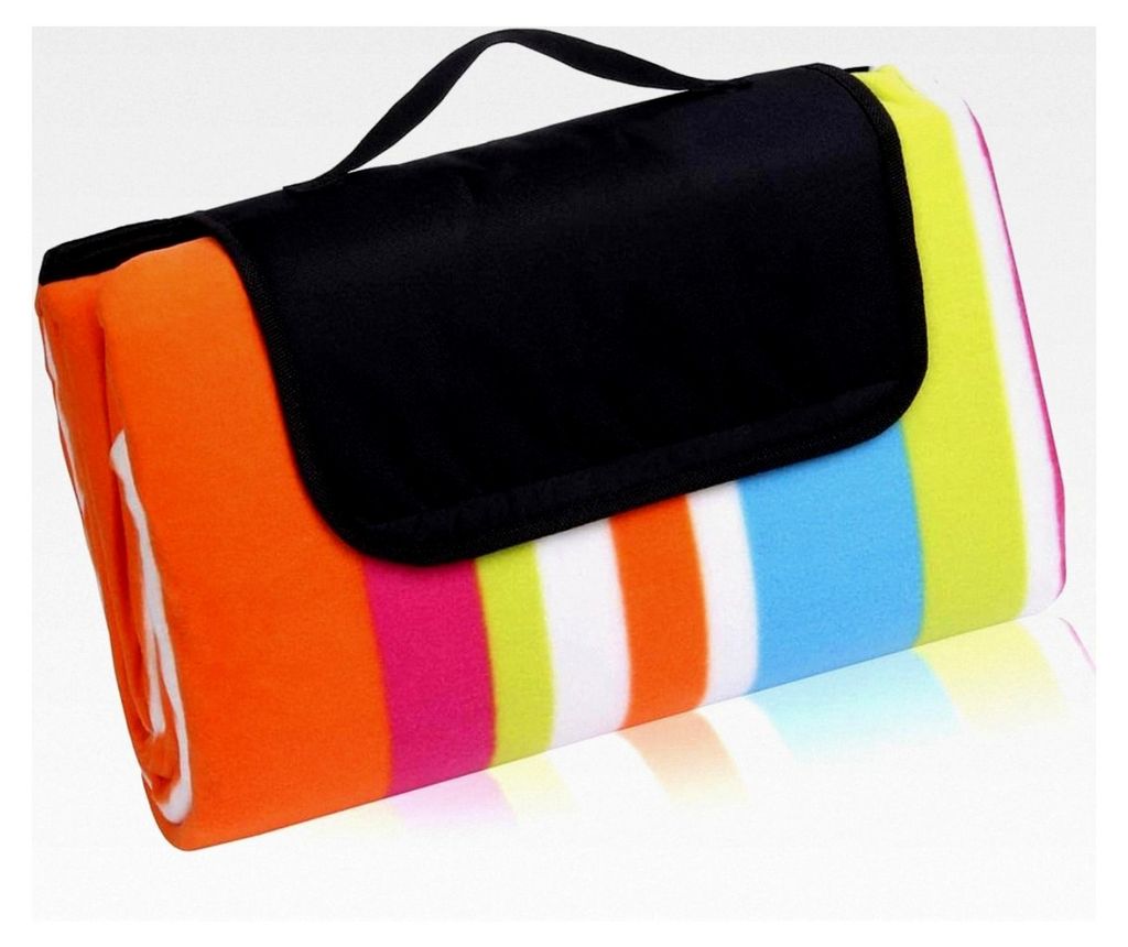 XL Picknickdecke 200x200 Camping Fleece Decke wasserdicht und isoliert