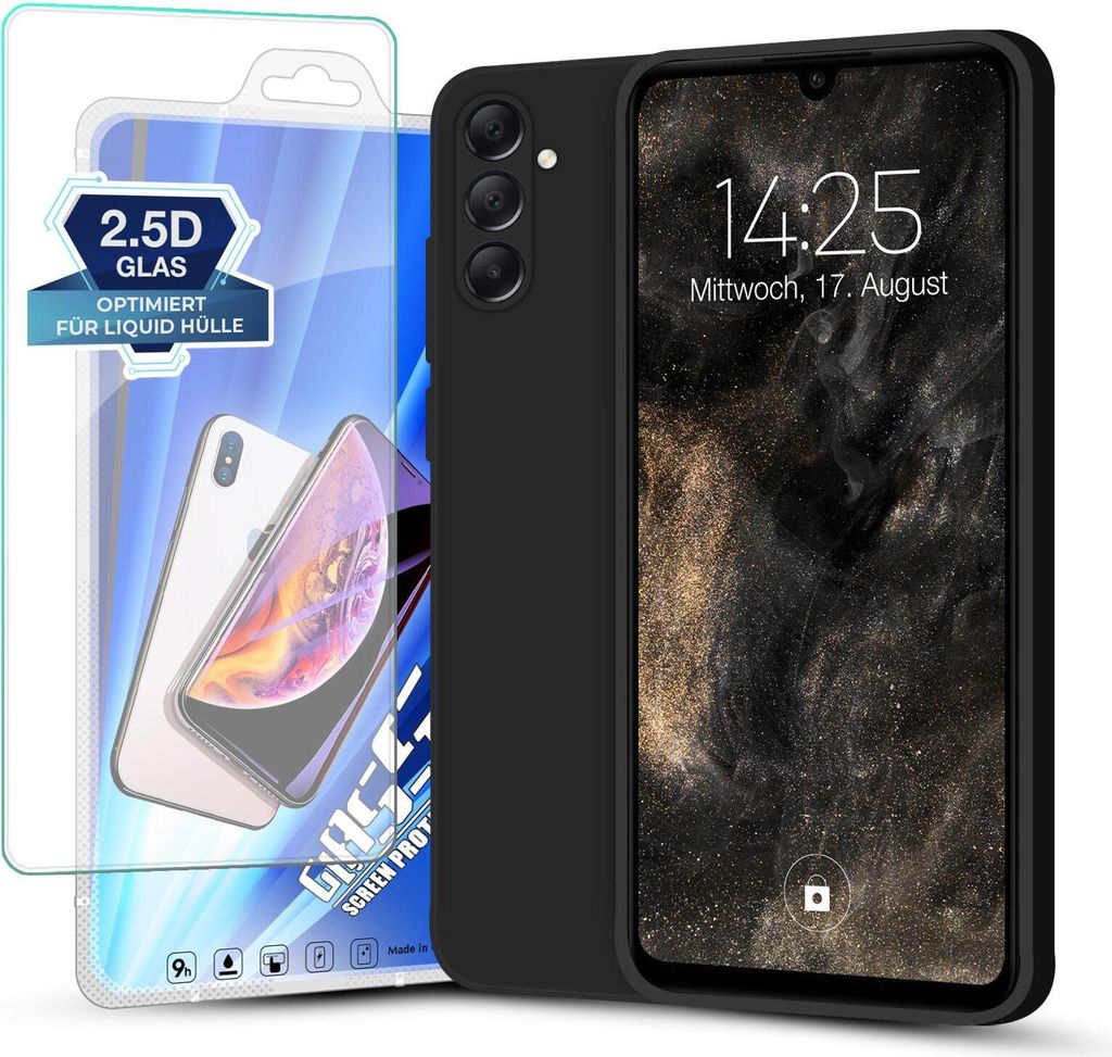 Hülle für Samsung Galaxy A25 5G mit 9H Displayglas Produktbild 
