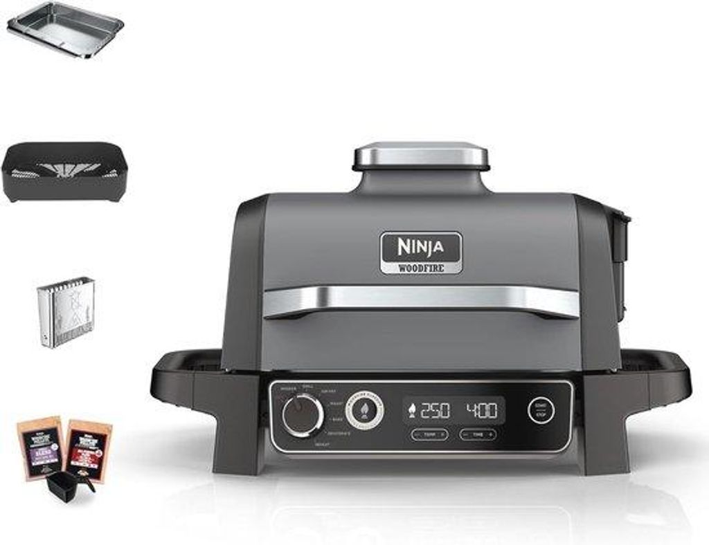 7in1 Elektro BBQ Grill, Räucherofen, Airfryer, wetterfest, Produktbild 