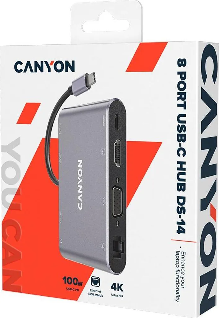 Hub USB-C de bureau Canyon pour connecter un double écran de PC - 3