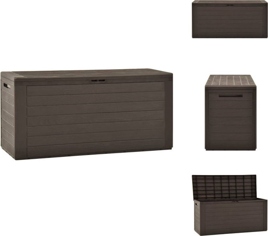 vidaXL Gartenbox Braun 116x44x55 cm -  Gartenboxen Produktbild 