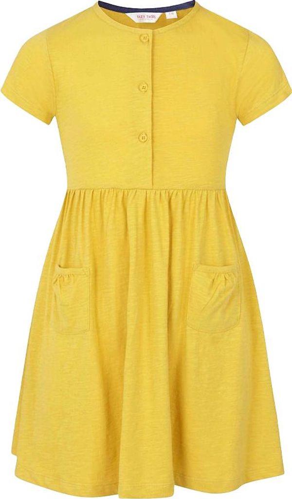 Lazy Jacks - Kleid für Mädchen, Baumwolle LJ156 (116) (Gelb)
