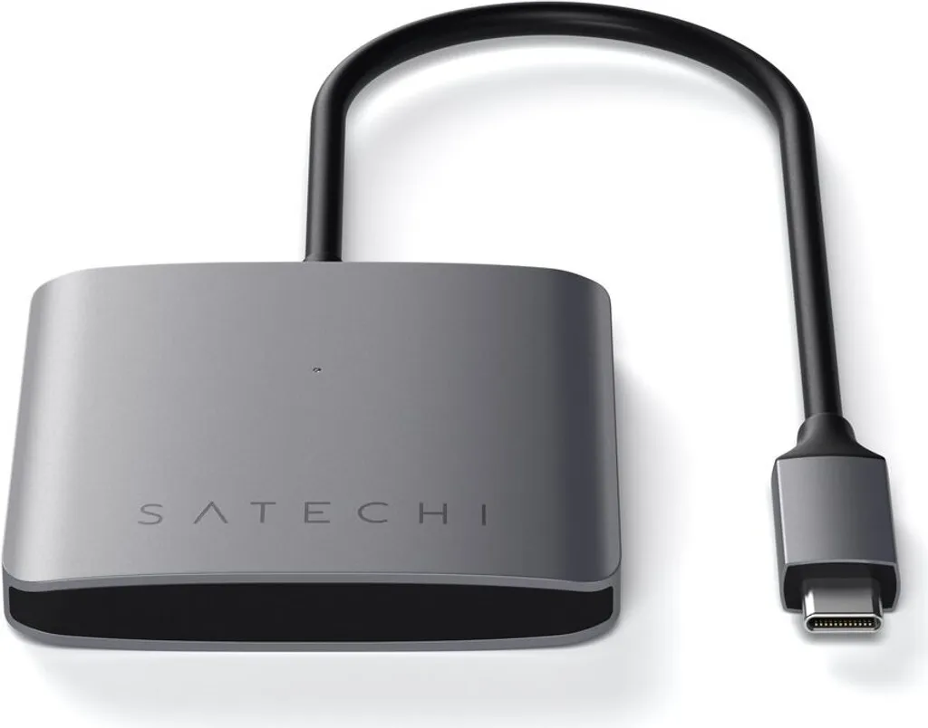 Satechi - Hub USB-C a 4 porte - Adattatore Quad USB-C Grigio scuro - 6