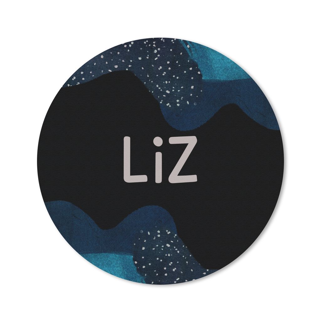 MuchoWow Mauspad Mousepad Liz - Pastell - Mädchen 50x50 cm - Mousepads - Maus Mat - Pad - Mausunterlage - Vinyl