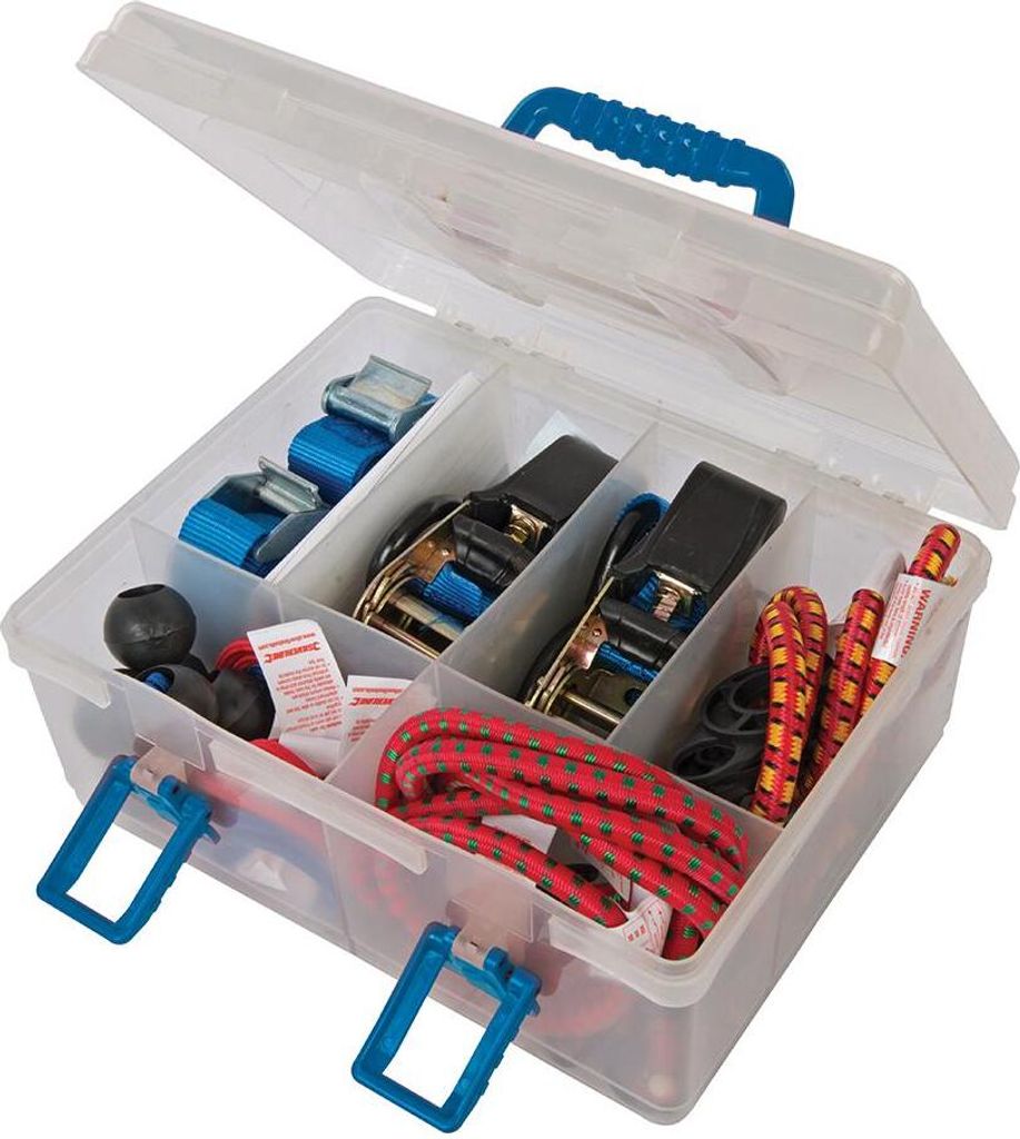 Silverline Verzurrungszubehör und Expanderseile, 16-tlg. Satz 16-tlg.