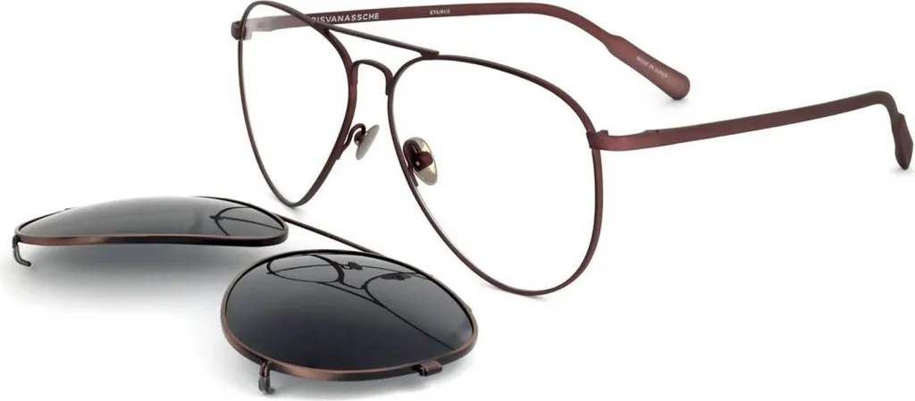 Lunettes de soleil anti-éblouissement Kris Van Assche KVA81 Homme Rouge