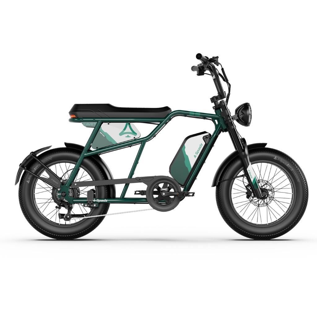 A-Spadz CAVET Air Elektrisches Fatbike - Mit Fußstützen - Produktbild 
