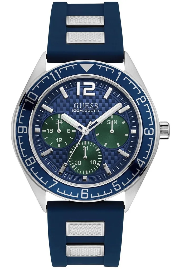 Guess W1167G1 Orologio Uomo Blu 46MM - Stile Urbano Multifunzione - 1