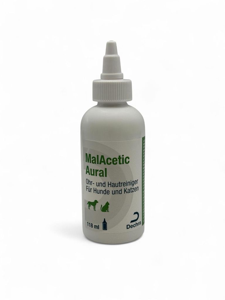 Dechra MalAcetic Aural 118ml Haut- und Ohrreiniger für Hunde & Katzen