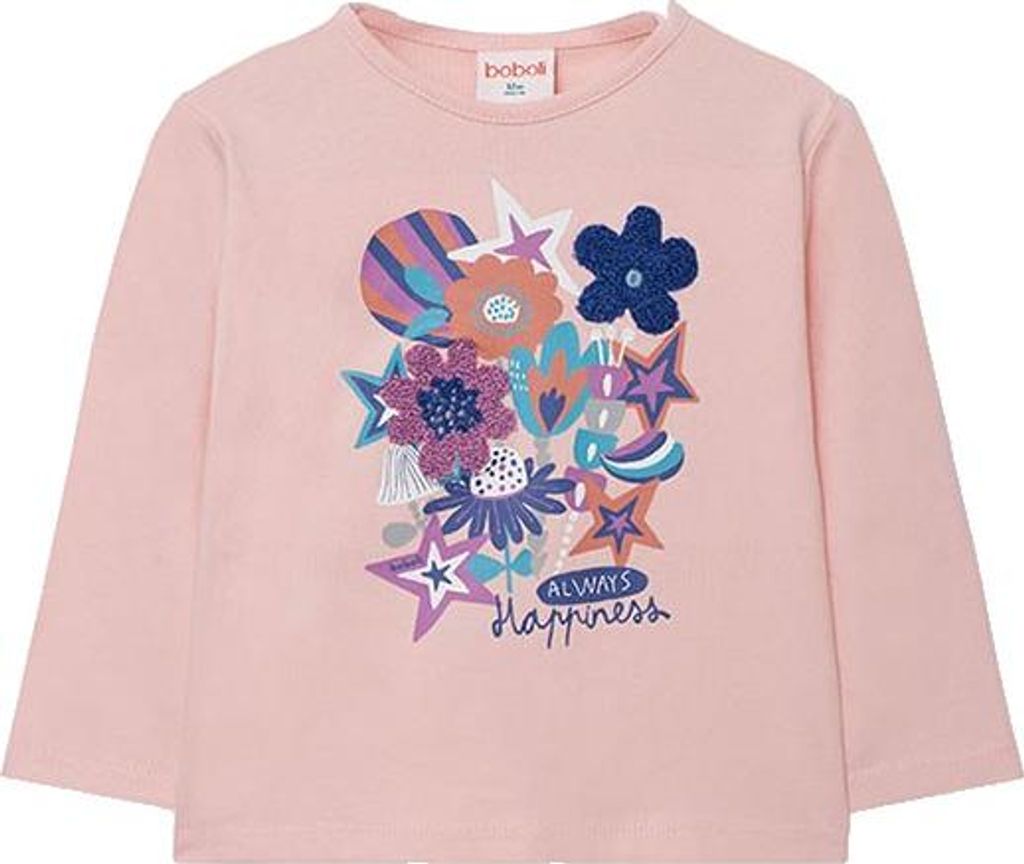 Boboli Knit Langarm-t-shirt Rosa 2 Years Mädchen Rosa 2 Years