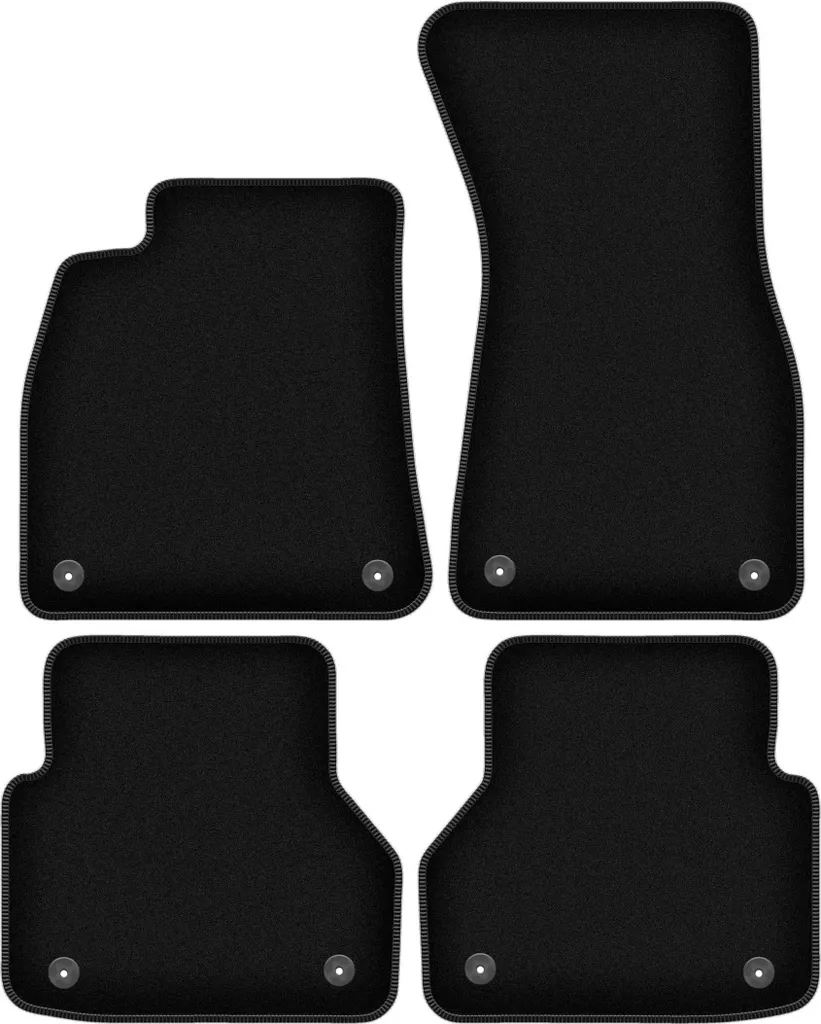 Tappeti Auto Audi A6 C8 2018-2024 Velluto Nero Set Completo 4 pz