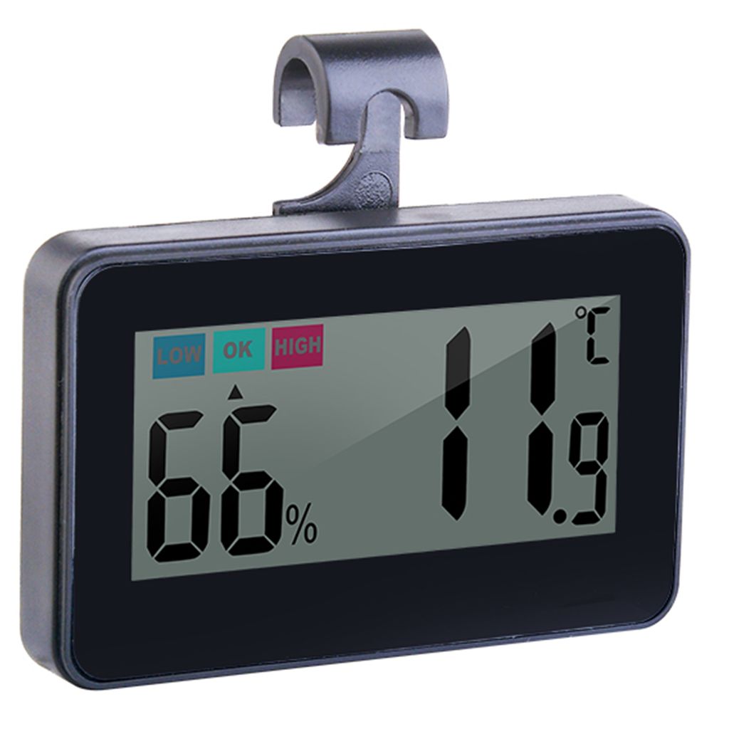 Temperatur Thermometer Digital LCD Hygrometer Luftfeuchtigkeitsmesser Wecker 