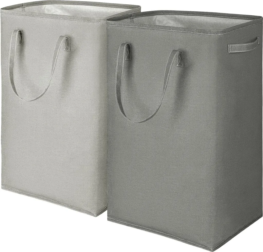 Panier à linge pliable 80L gain de place - Lot de 2 fini le désordre