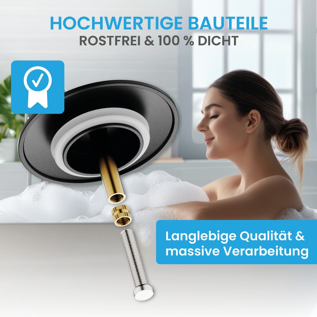 Bächlein Universal Badewannenstöpsel - Abfluss-Stopfen aus Produktbild 2