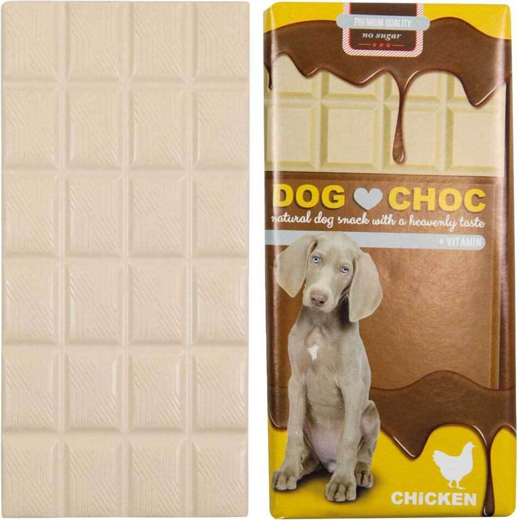 DOG CHOC Hundeschokolade Leckerli Geschmacksrichtung Hühnchen 100 g Hundesnack