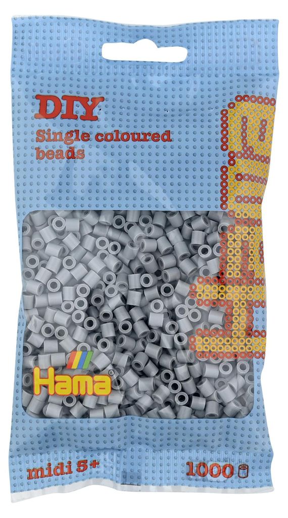 Hama-Perlen Grau 1000Stück, 1Beutel Produktbild 