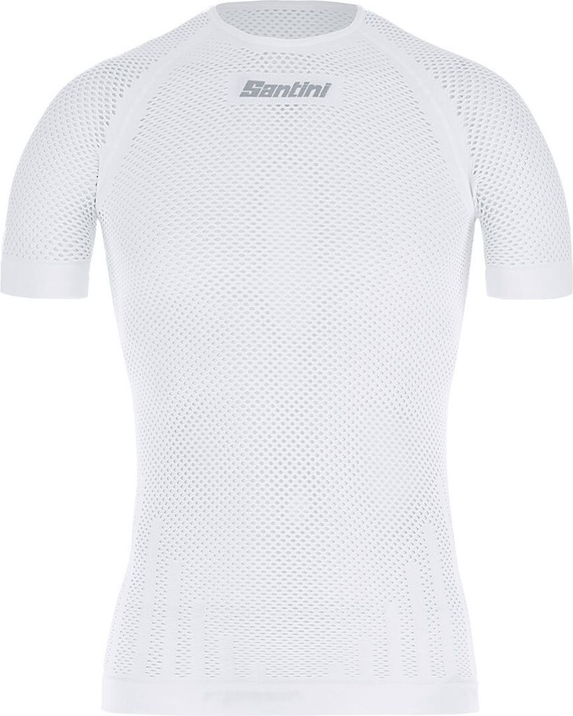 SANTINI Kurzarm Fahrrad-Shirt - RETE - Weiß XS-S