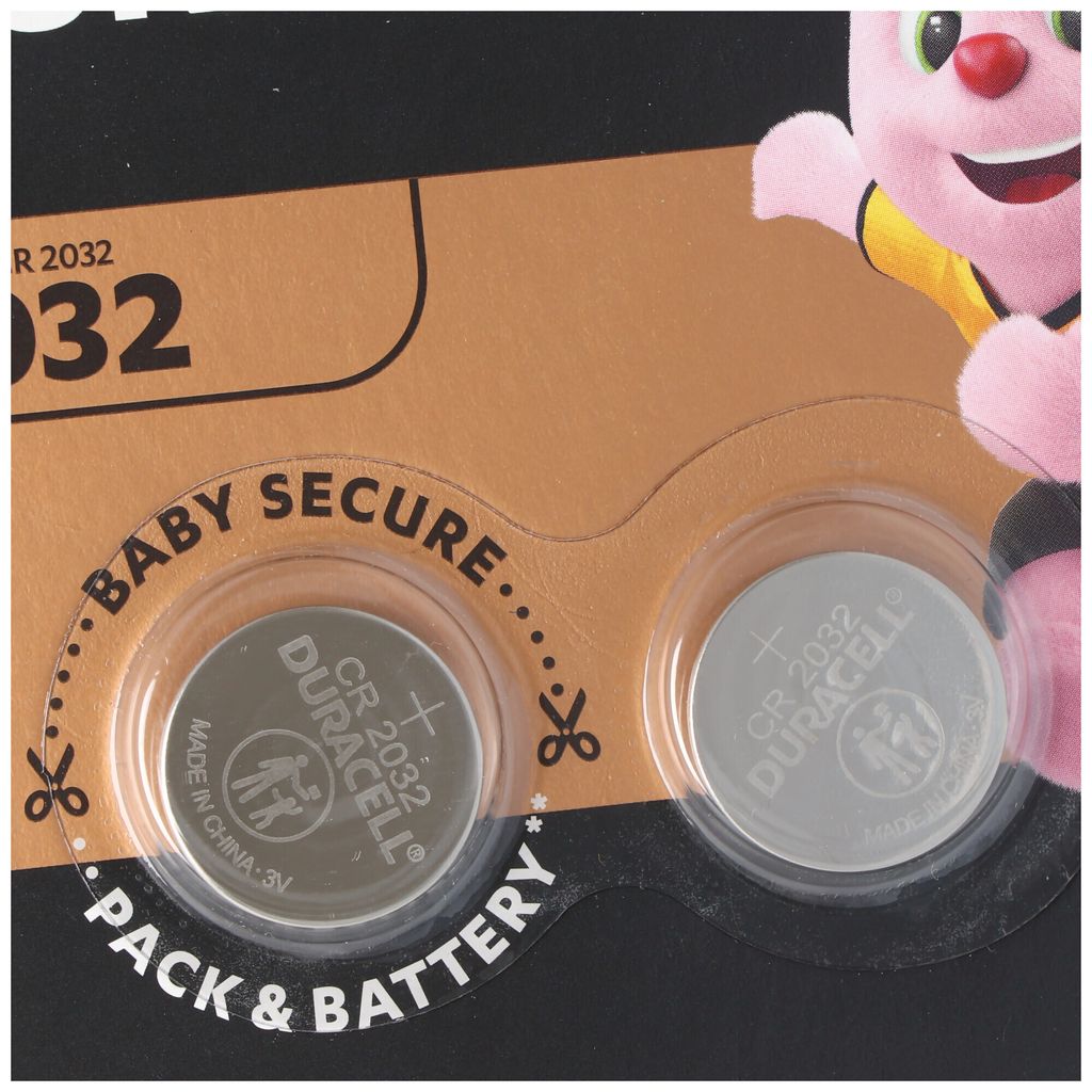 Duracell CR2032 Lithium Batterie 3 Volt mit bis zu 180mAh Produktbild 3
