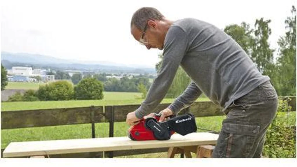 Ponceuse à bande haute performance Einhell TC-BS 8038 avec sac inclus - 15