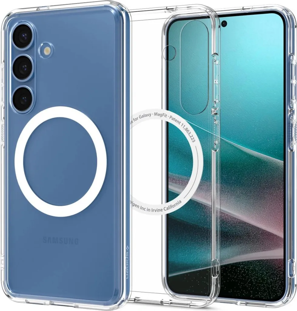 SPIGEN Spigen Galaxy S25 Plus Custodia ultra ibrida (MagFit) bianco chiaro