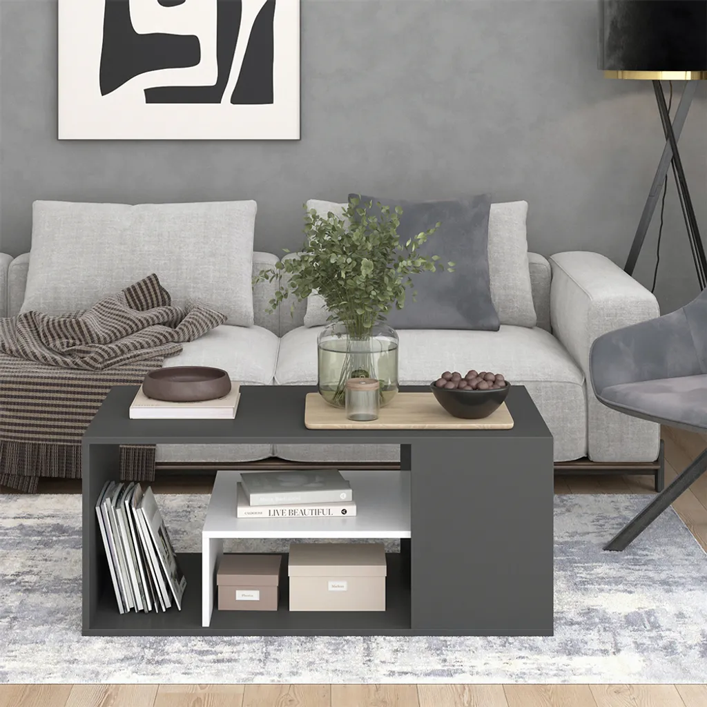Table basse robuste Vicco Edgar - Fini les rayures et le manque de place - 6