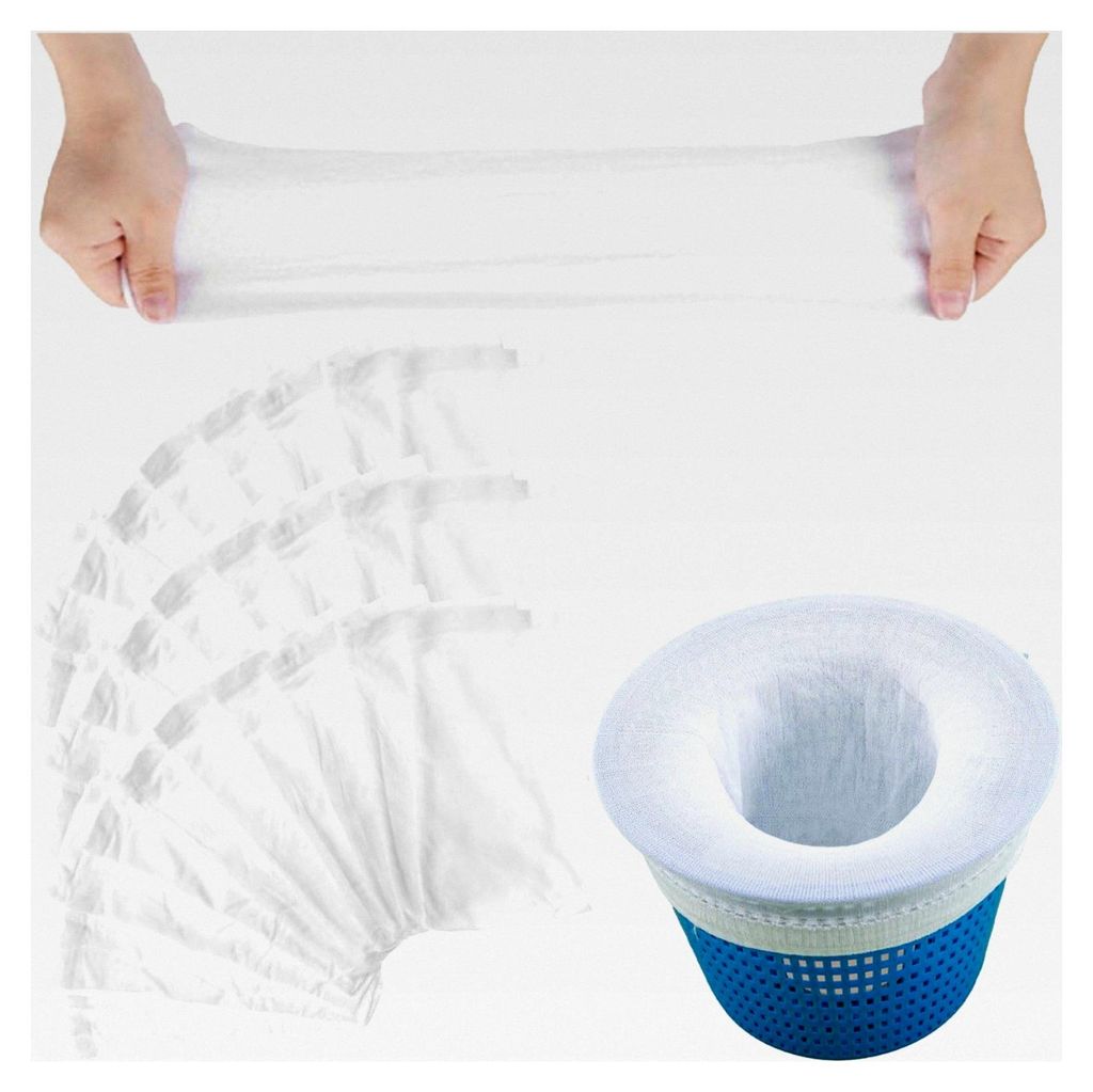 30 Stück Pool Skimmer Socken, Filtersocken für die Reinigung von Schwimmbädern und Teichen