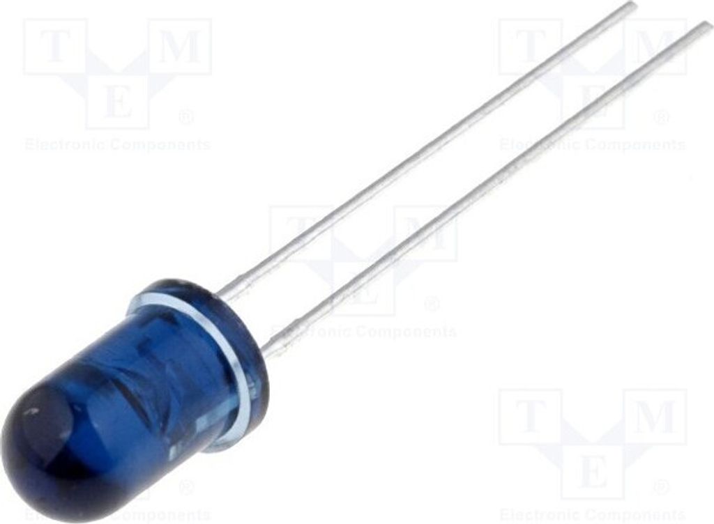 5x IR Sender 5mm 20mW 940nm transparent,blau THT L-53F3BT Infrarot-LEDs 30°