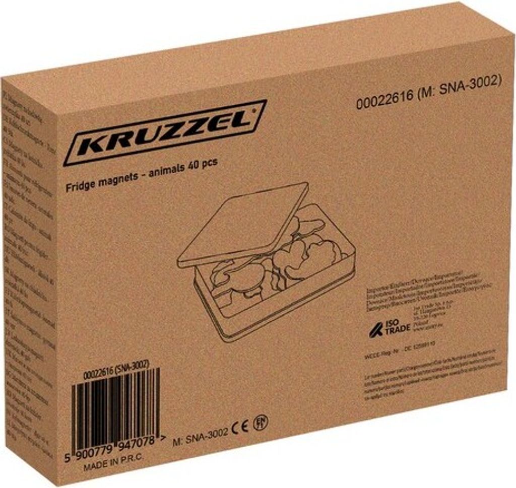 Kruzzel Magnety na lednici - zvířátka 40 ks 22616 Obrázek produktu 11