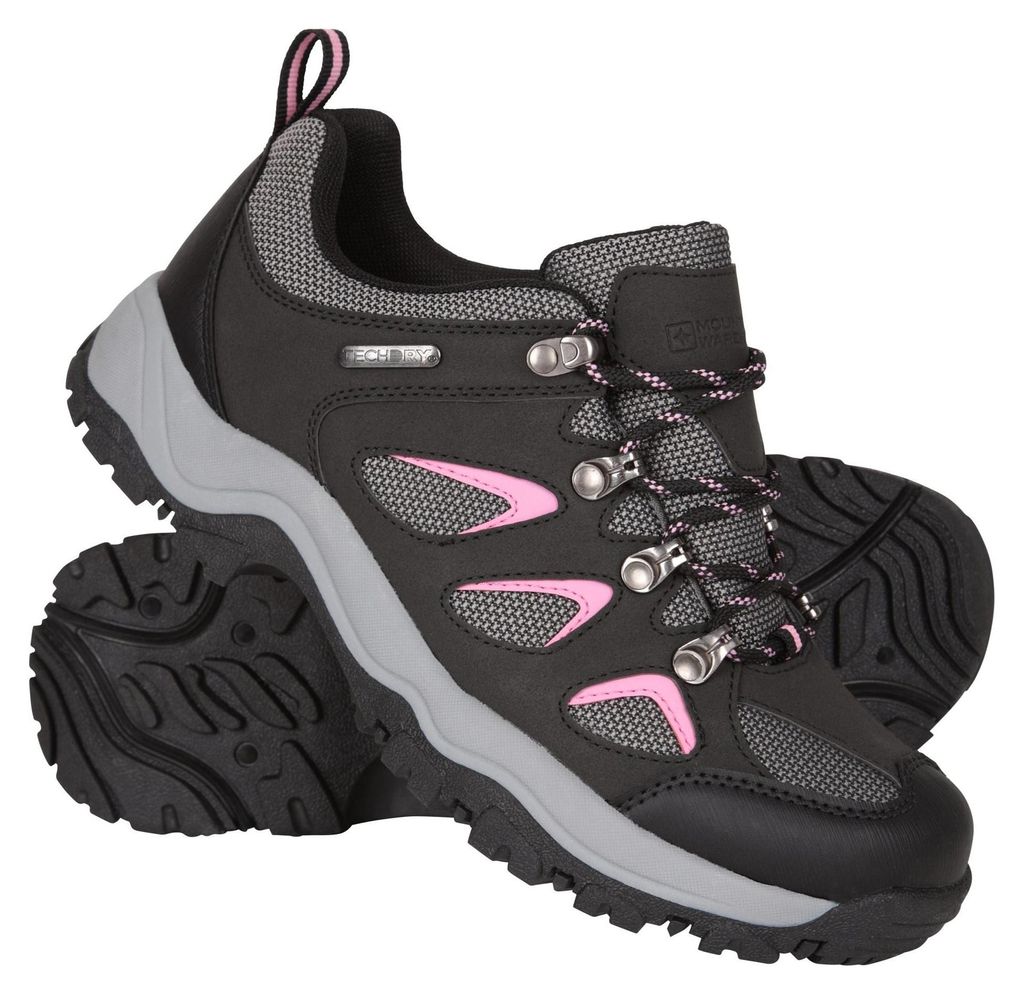 Mountain Warehouse - Damen Wanderschuhe "Adventurer", Wasserfest MW3730 (38 EU) (Schwarz/Holzkohle)