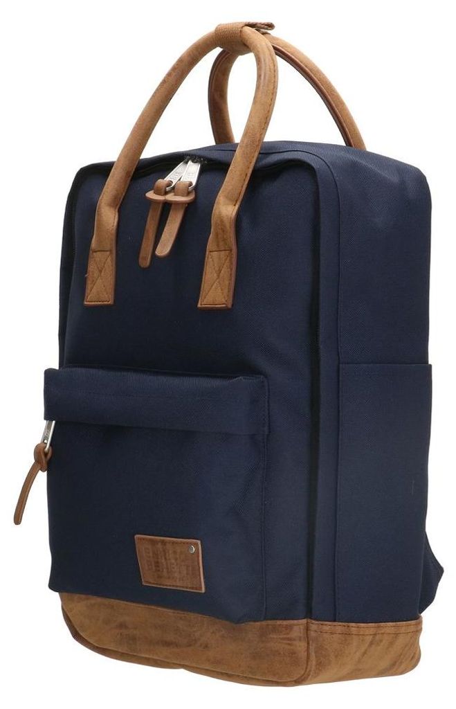 Kleiner Herren Damen Rucksack Kurierrucksack Laptop Tablet Fach Schule Uni Arbeit Navy