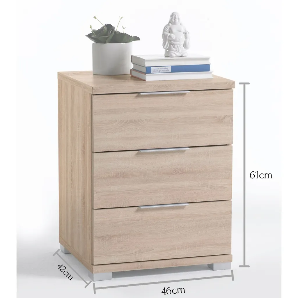 Table de nuit Nelli avec tiroir en bois naturel design scandinave chic - 7
