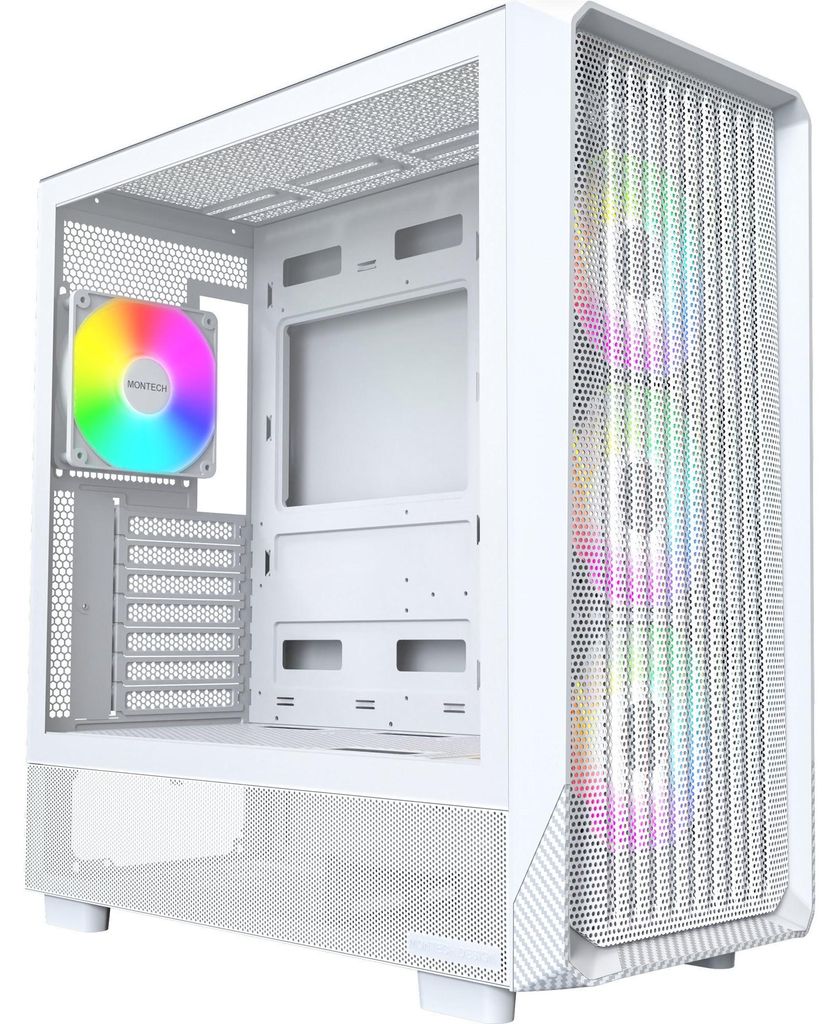 Montech X5, Midi Tower, PC, Bílá, ATX, EATX, Micro ATX, Obrázek produktu 