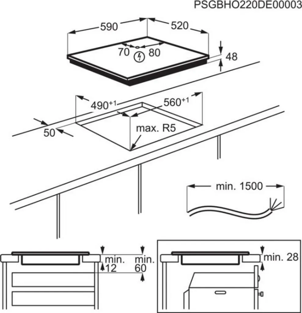 Table Induction Electrolux 6kW Boost 3 Zones - Cuisson Rapide et Précise - 2