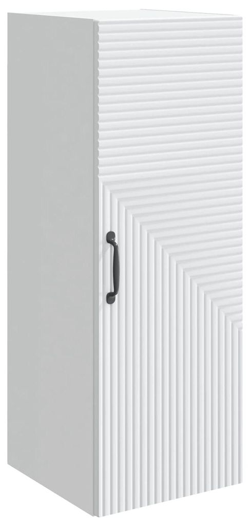 Möbel Wandschrank Weiß 33 x 34,5 x 90 cm Holzwerkstoff - Kommoden CC3489
