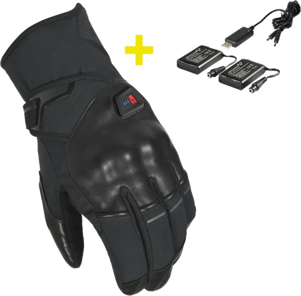 Gants moto chauffants anti-pluie Macna Era RTX confort thermique 2XL