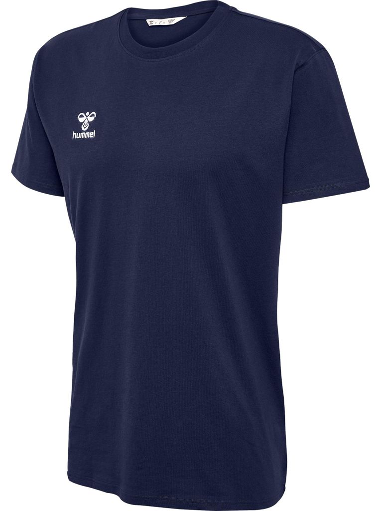 hummel GO 2.0 Baumwolle T-Shirt Herren, 100% Baumwolle Qualität, Bequeme Passform, Stretch-Jersey Stoff, Rundhalsausschnitt, Gym Sports & Freizeitbek