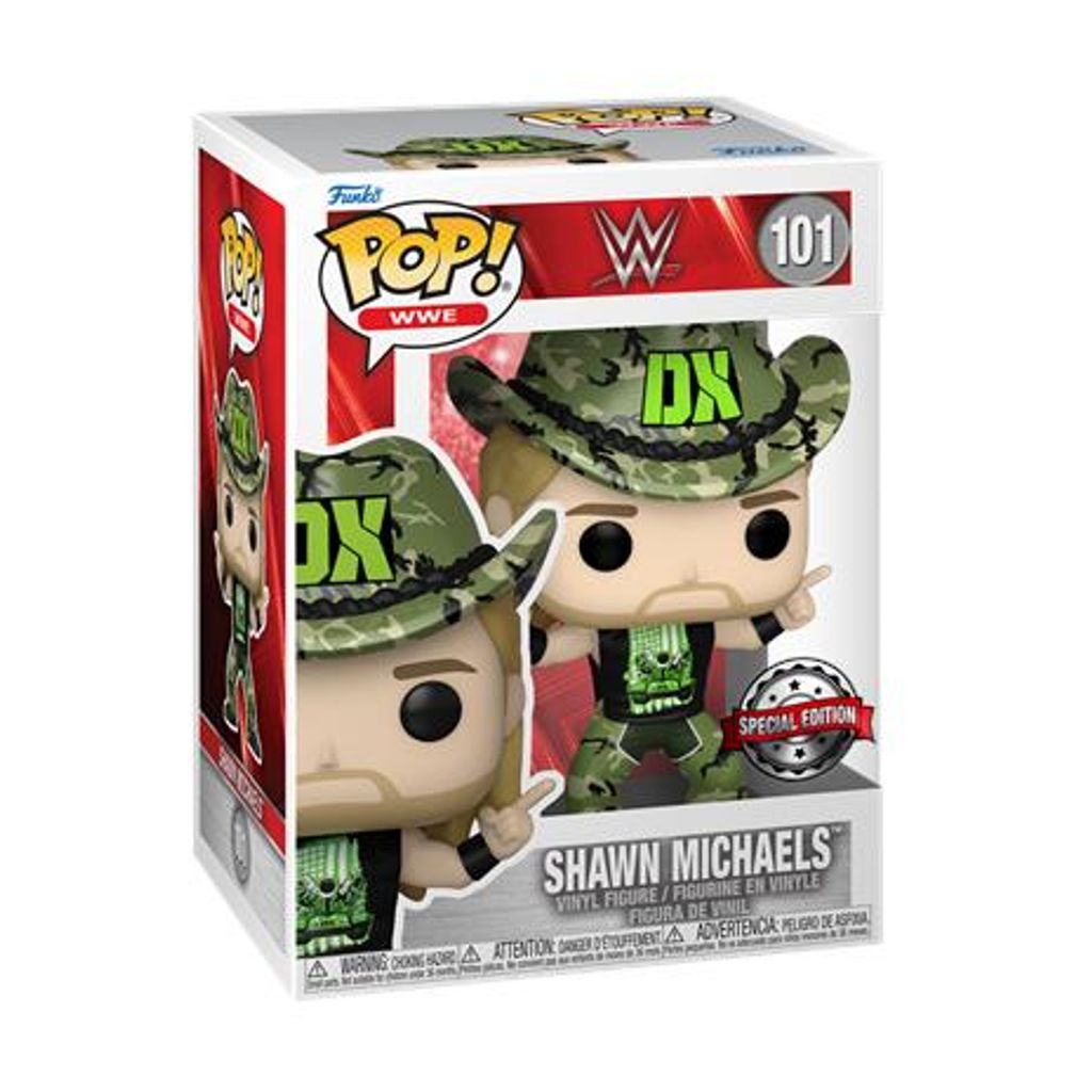 FUNKO POP! - Sports - WWE Wrestling Shawn Michaels #101 Special Edition mit Protector