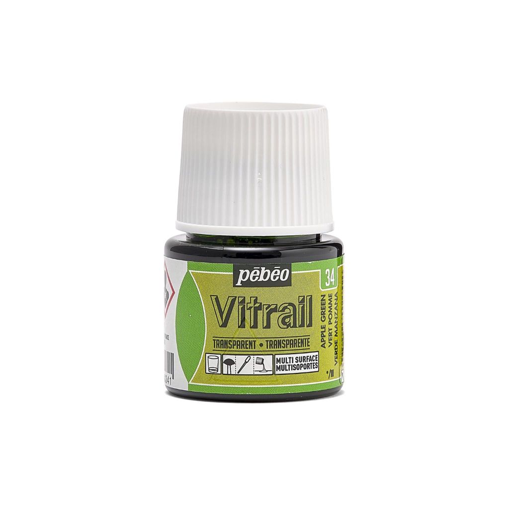 Peinture pour verre transparente Pebeo Vitrail, 45 ml, 34 Image du produit 
