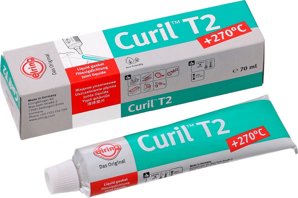 Sigillante Curil T2, da -55 a +270°C, verde - 70ml Immagine del prodotto 