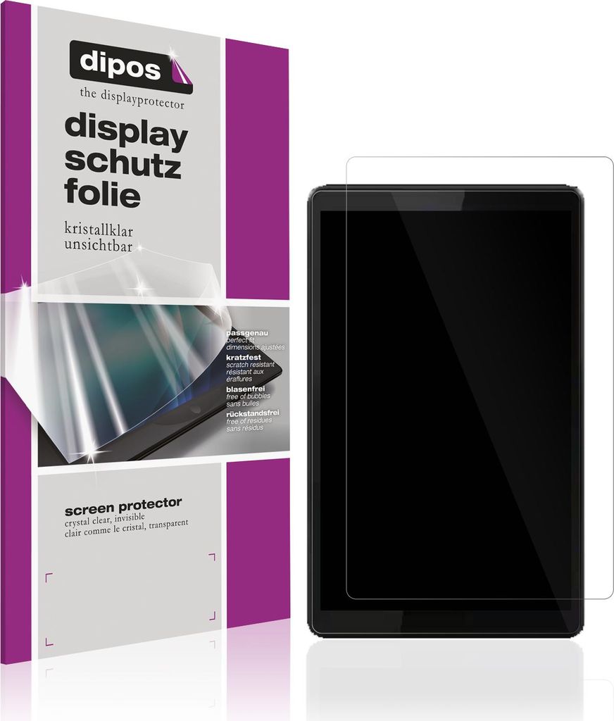 2x Schutzfolie für Lenovo Tab M8 Gen 3 klar Displayschutzfolie Folie Display Schutz dipos