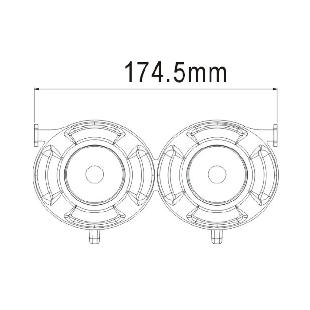 Support projecteur ellipsoïde double pour rénovation phare et optique - 2