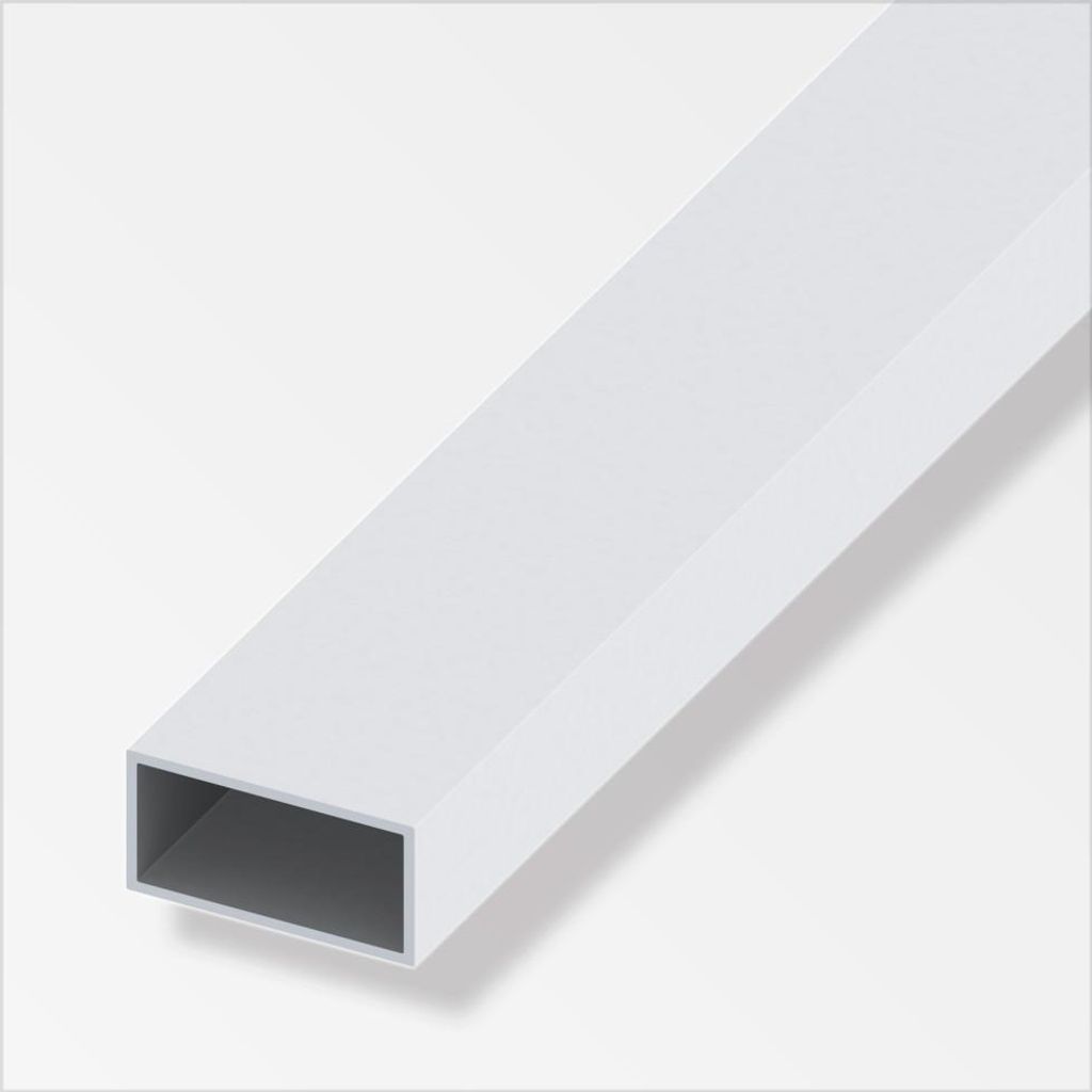 alfer Vierkantrohr Aluminium 1 m x 30 × 15 mm silber